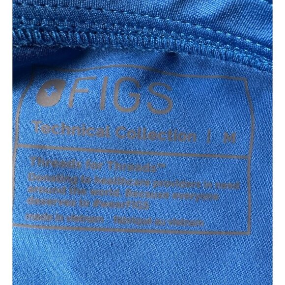 Figs Women's Sz M Zamora Royal Blue Medical Scrub Pants Joggers - Picture 7 of 12